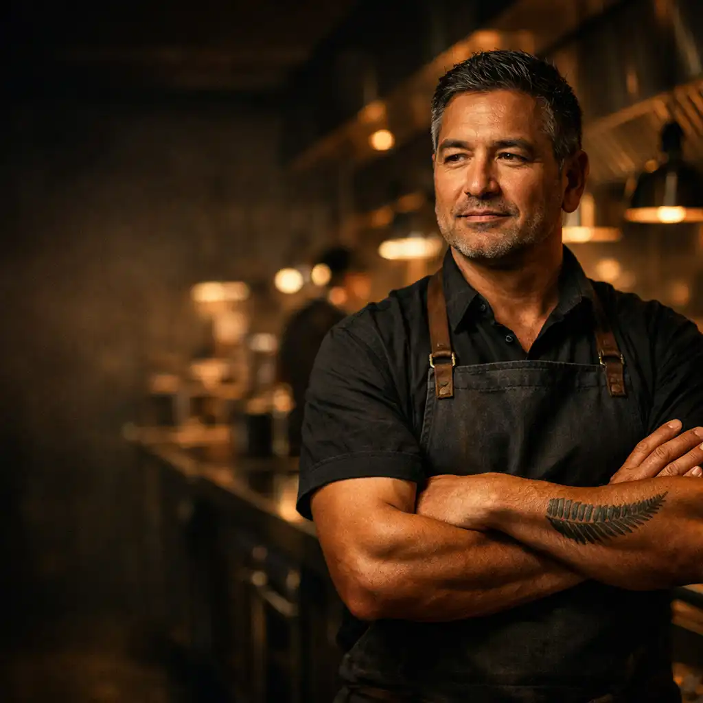 Chef in the Savory Feast kitchen